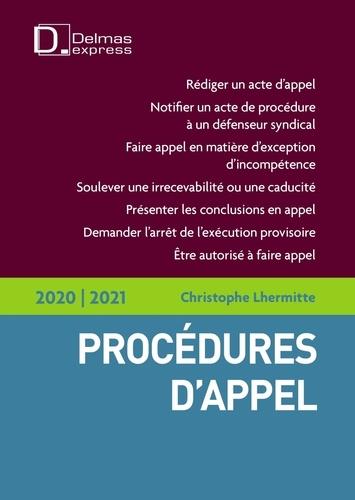 Procédures d'appel. Edition 2020-2021