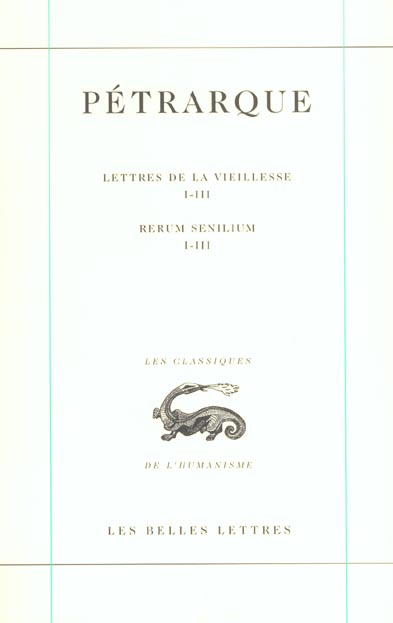 Lettres de la vieillesse. Tome 1, Livres I-III, Edition bilingue français-latin