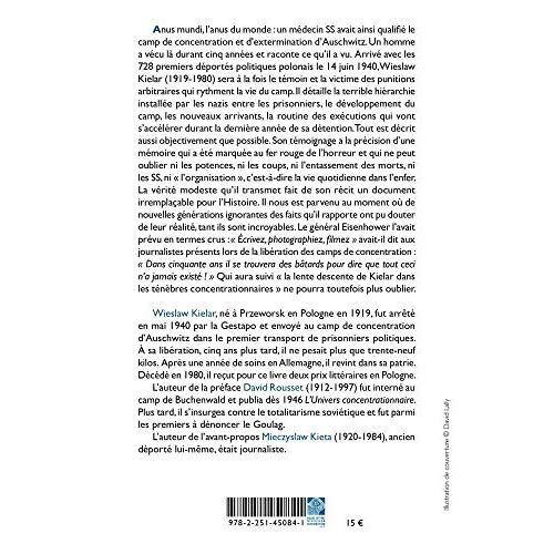 Anus Mundi. Cinq ans à Auschwitz