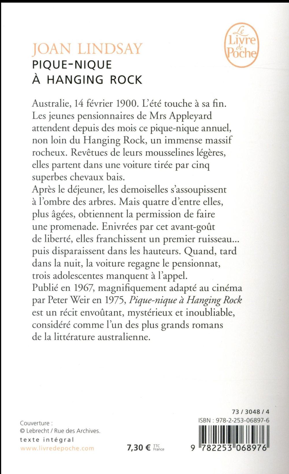 Pique-nique à Hanging rock