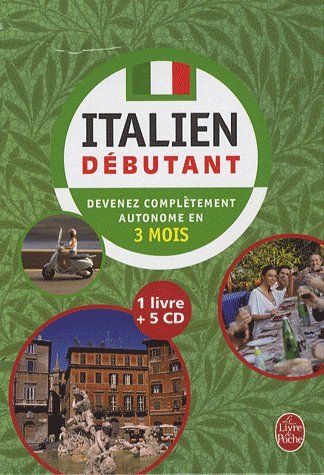 Coffret Italien débutant : 1 Livre 5 CD