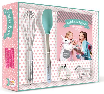Le coffret de l'atelier de Roxane. Avec 1 fouet, 1 maryse, 2 emporte-pièces licorne