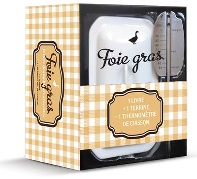 Coffret foie gras. Avec 1 terrine et 1 thermomètre de cuisson