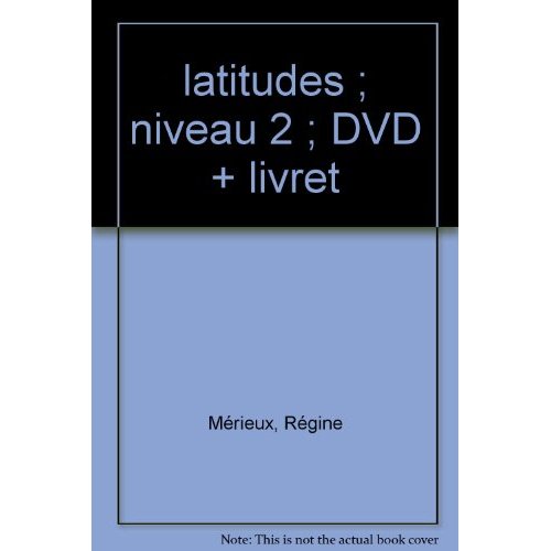 LATITUDES 2 NIV.2 - DVD LIVRET