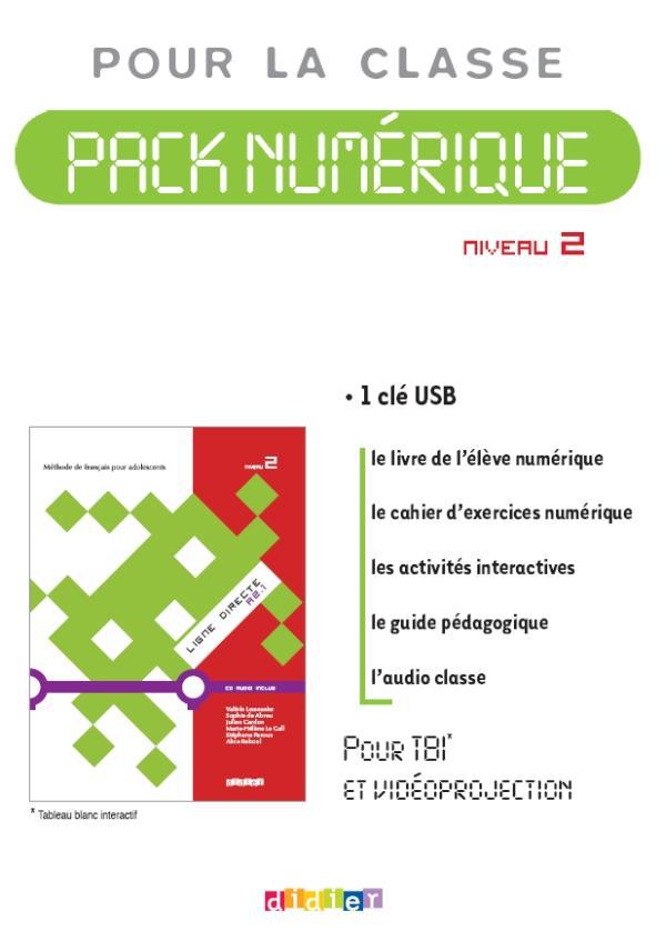 Pour la classe - Pack numérique. Ligne Directe A2.1 Niveau 2