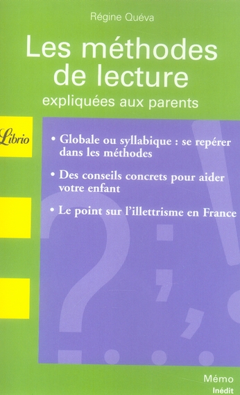 Les méthodes de lecture expliquées aux parents