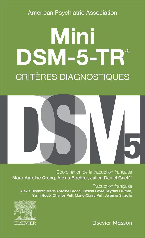Mini DSM-5-TR. Critères diagnostiques