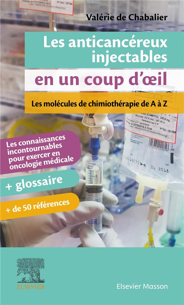 Les anticancéreux injectables en un coup d'oeil. Les molécules de chimiothérapie de A à Z