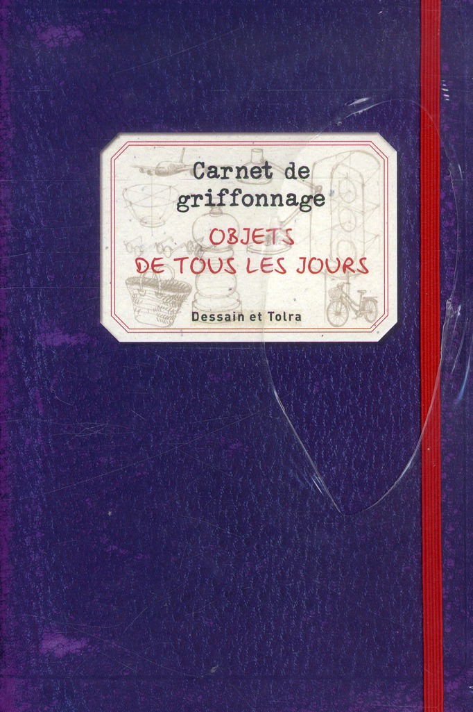 Carnet de griffonnage. Objets de tous les jours