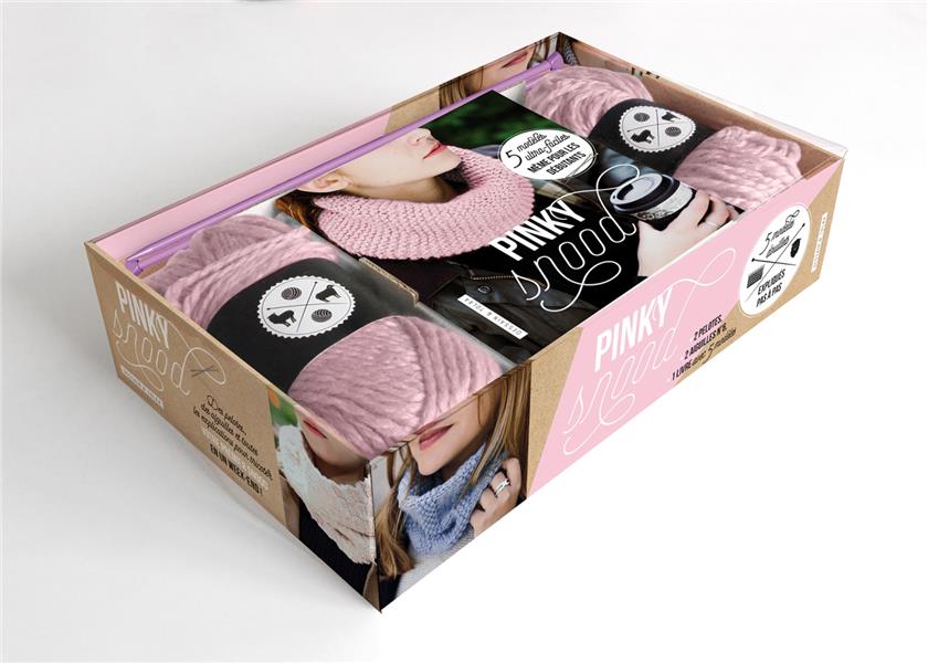 Pinky Snood. Avec 2 pelotes et 2 aiguilles