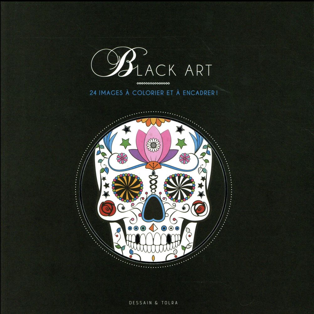 Black art. 24 images à colorier et à encadrer