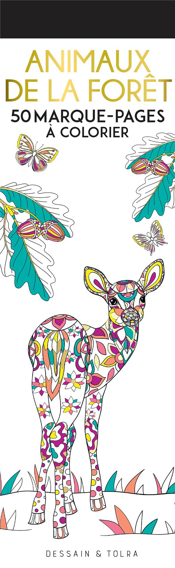 Animaux de la forêt. 50 marque-pages à colorier