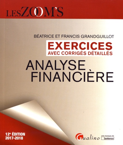 Analyse financière exercices avec corrigés détaillés / 2017-2018