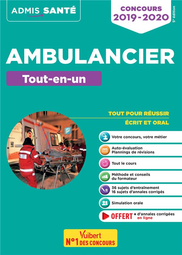 Concours Ambulancier Tout-en-un. Edition 2019-2020