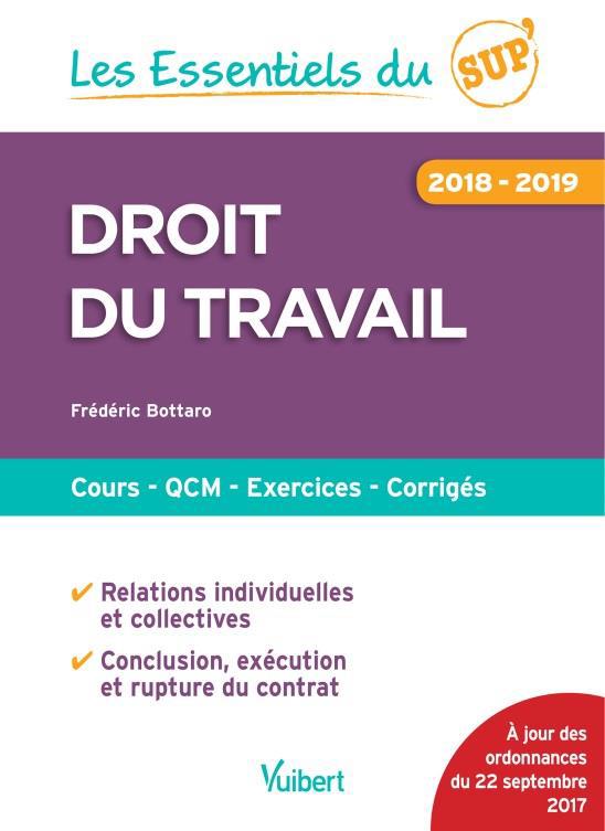 Droit du travail. Edition 2018-2019