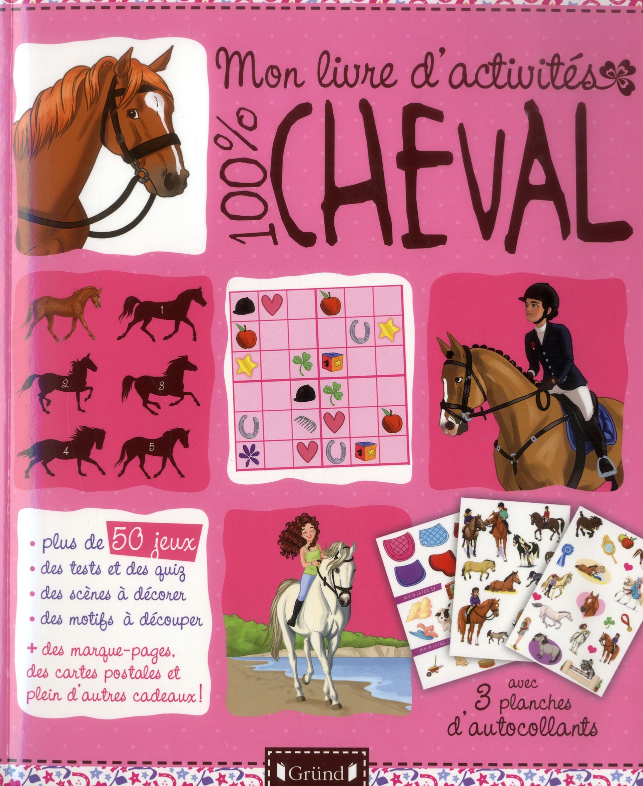 Mon livre d'activités 100% cheval