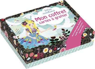 Mon coffret cartes à gratter. Avec 12 cartes à gratter, des stickers à gratter, 4 décos à accrocher,