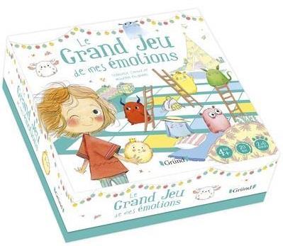 Le grand jeu de mes émotions. Avec 1 plateau de jeu, 6 pions, 36 cartes, 1 dé, 1 sablier et 30 pasti