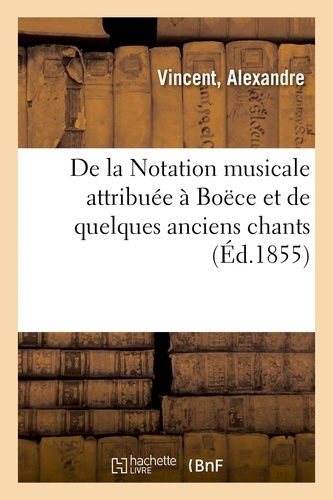 De la notation musicale attribuée à Boëce