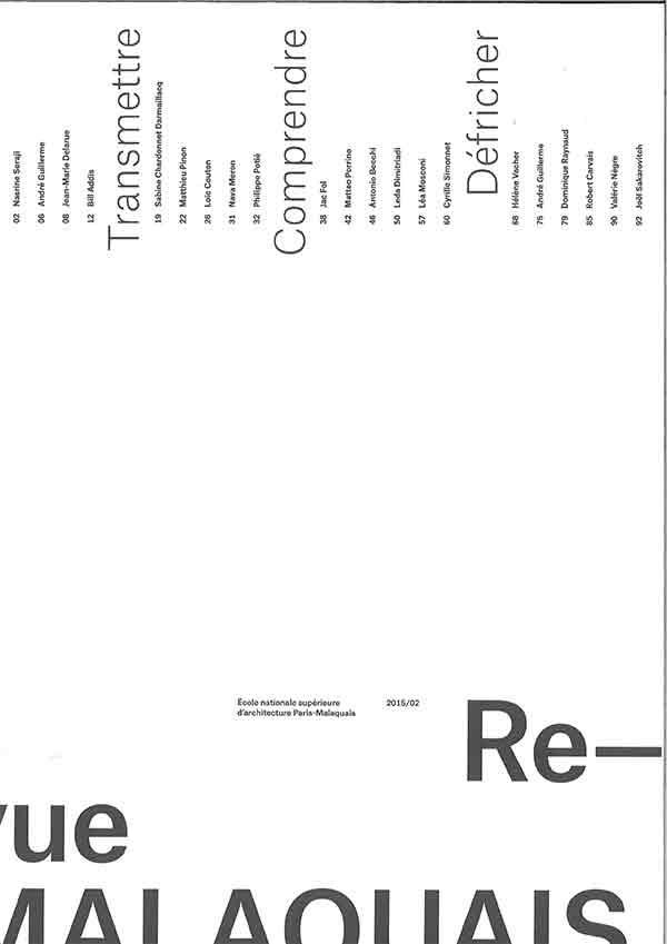 Revue Malaquais N° 2 : Hommage à Joël Sakarovitch