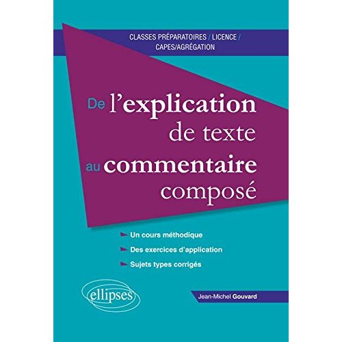 De l'explication de texte au commentaire composé