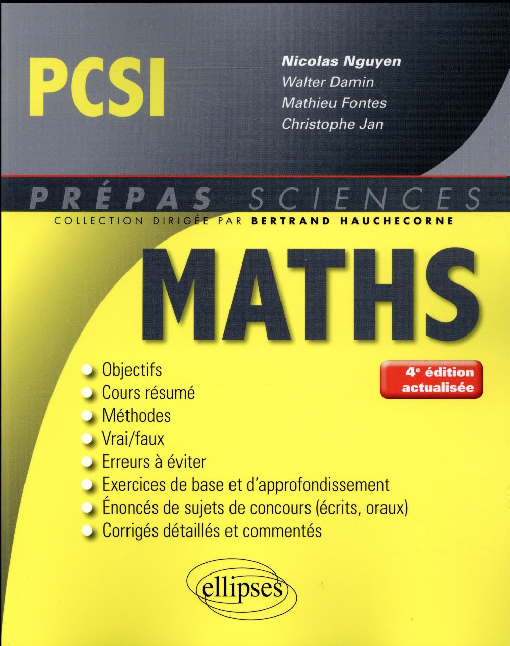 Mathématiques PCSI. 4e édition