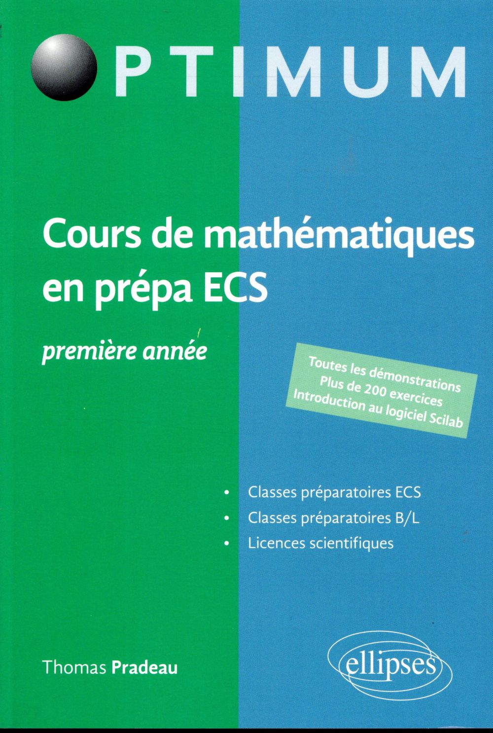Cours de mathématiques en prépa ECS 1re année