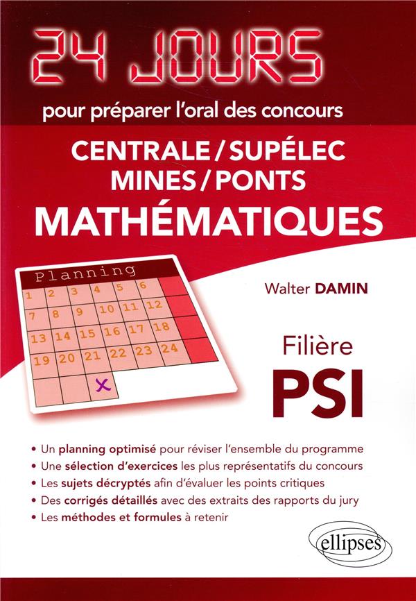 Mathématiques. Centrale-Supelec Mines-Ponts filière PSI