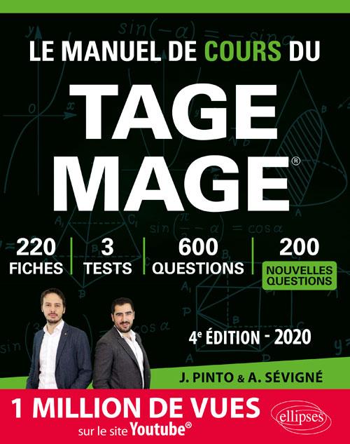 Le Manuel de Cours du TAGE MAGE. Edition 2020