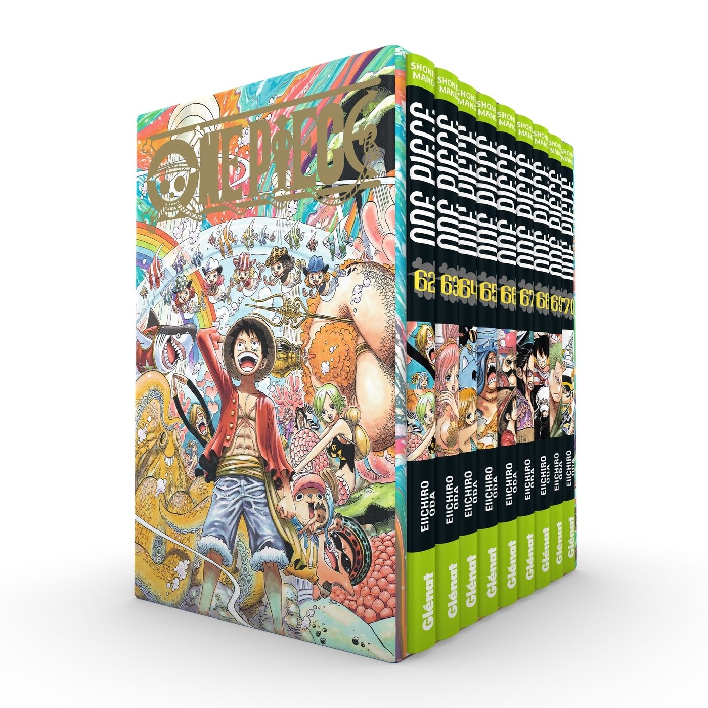 One Piece - Coffret VIDE Île des hommes-poissons : Tomes 62 à 70