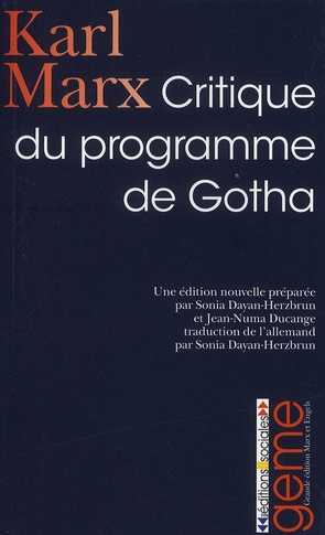 Critique du programme de Gotha