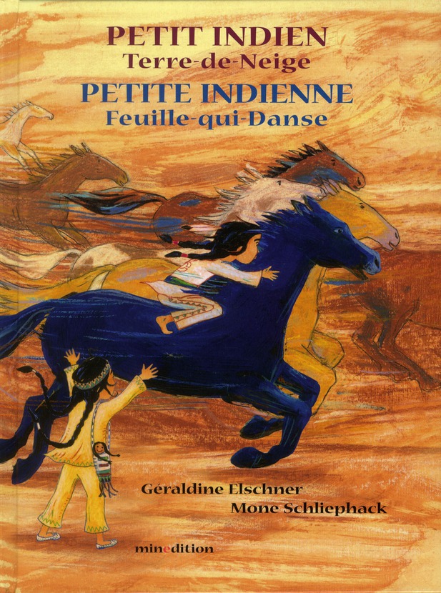 Petit indien Terre-de-Neige ; Petite indienne Feuille-qui-danse