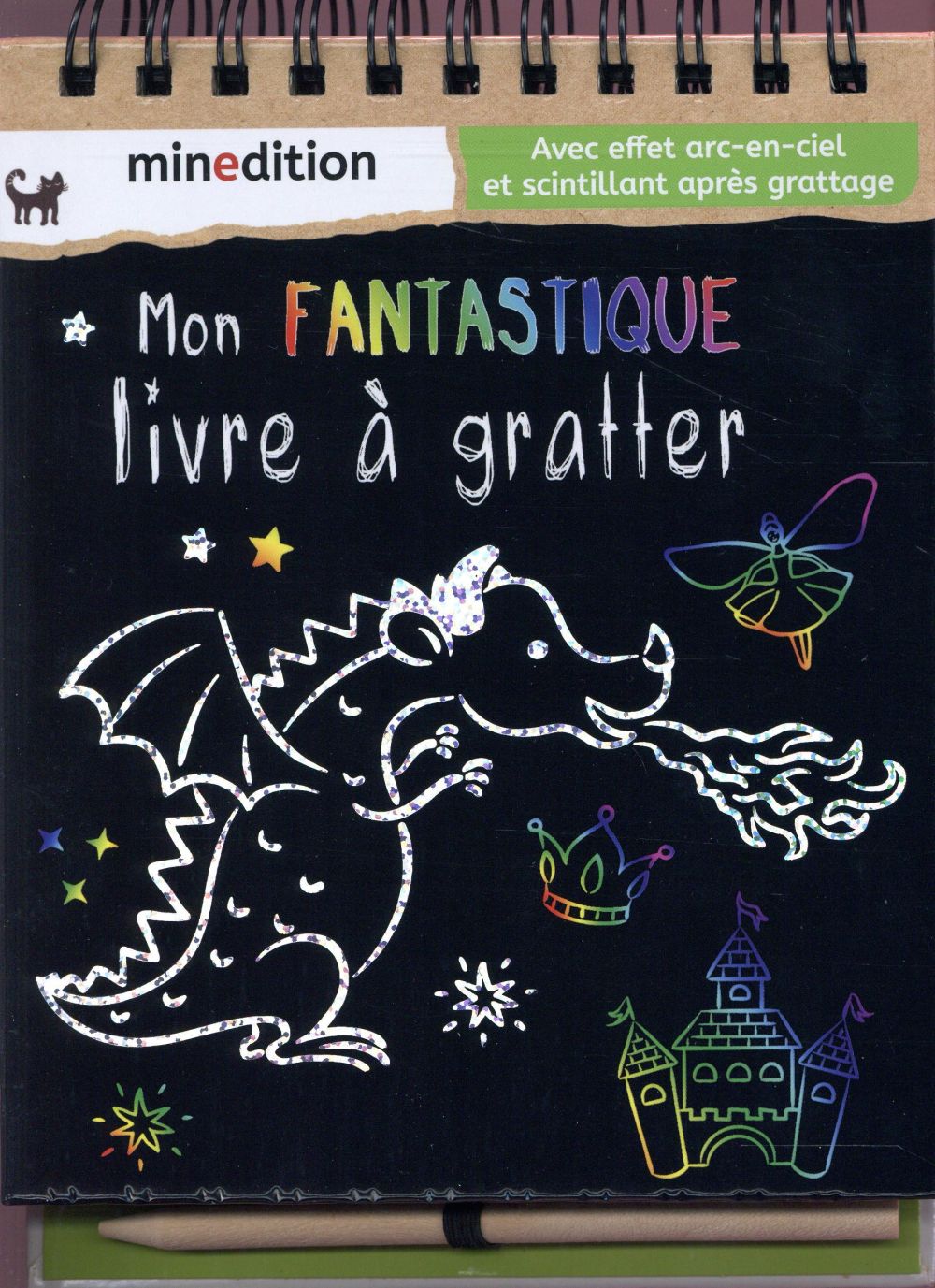 Mon fantastique livre à gratter. Avec un crayon en bois
