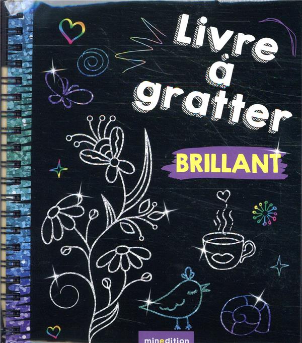 Livre à gratter brillant. Avec un crayon en bois
