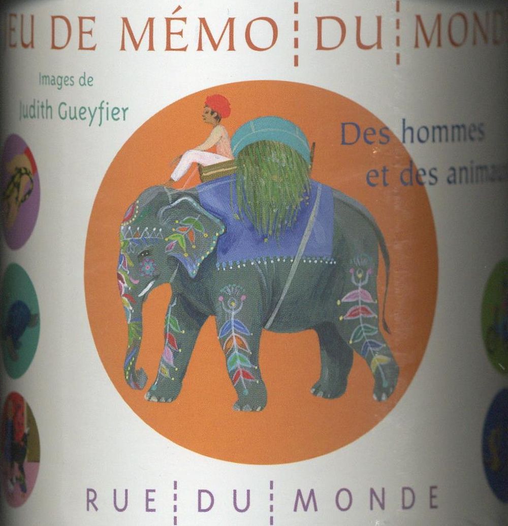 Des hommes et des animaux. Jeu de mémo du monde