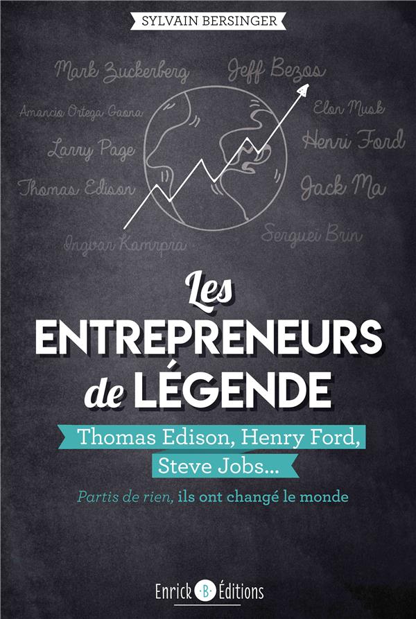 Les entrepreneurs de légende. Thomas Edison, Henry Ford, Steve Jobs... partis de rien, ils ont chang