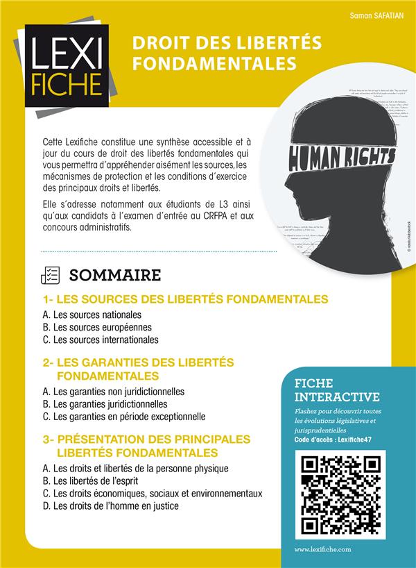 Droit des libertés fondamentales