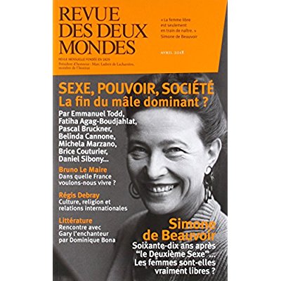 Revue des deux Mondes Avril 2018 : Sexe, pouvoir, société. La fin du mâle dominant