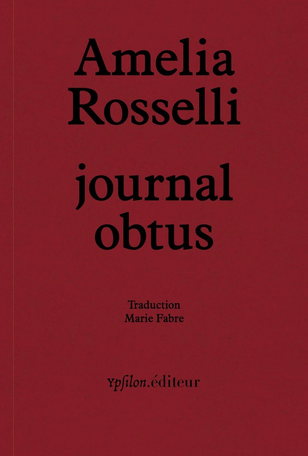 Journal obtus. Suivi de "Essai obtus" et "Amelia en fragments"