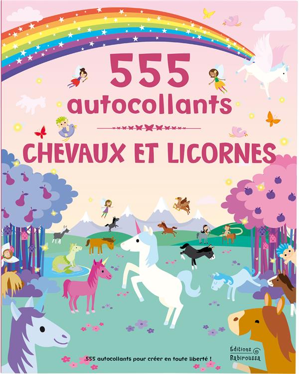 Chevaux et licornes. 555 autocollants