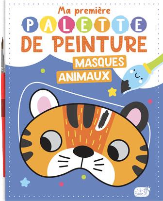 Masques animaux. Avec 1 pinceau