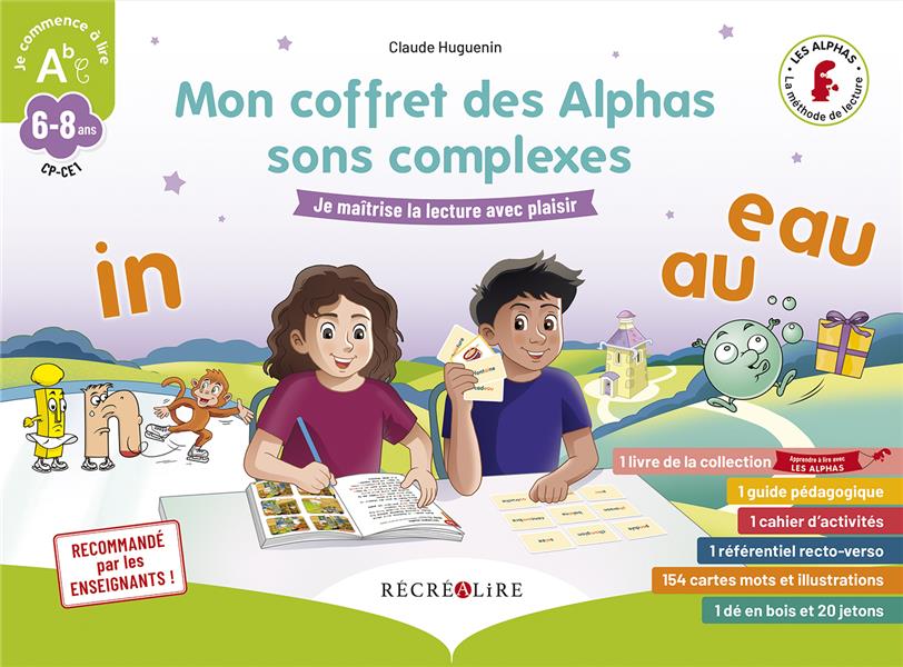 Mon coffret des Alphas sons complexes. Méthode de lecture CP CE1