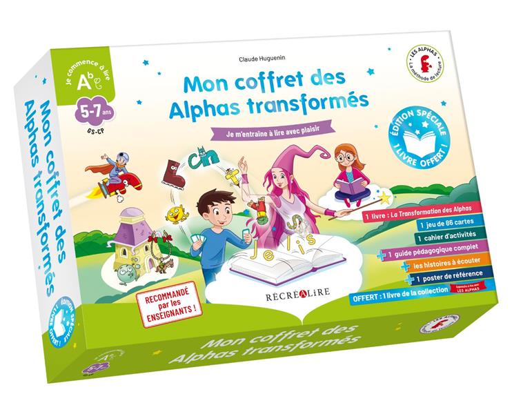 Mon coffret des Alphas transformés. Je m'entraîne à lire avec plaisir - Avec 1 livre La tranformatio