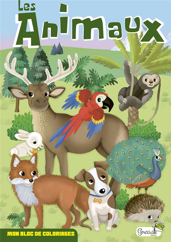Les animaux. Mon bloc de coloriages