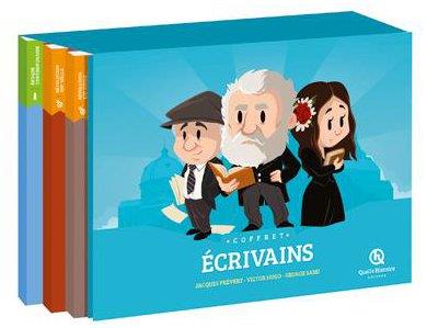 COL.COFFRET-ECRIVAINS 3EX 1POSTER