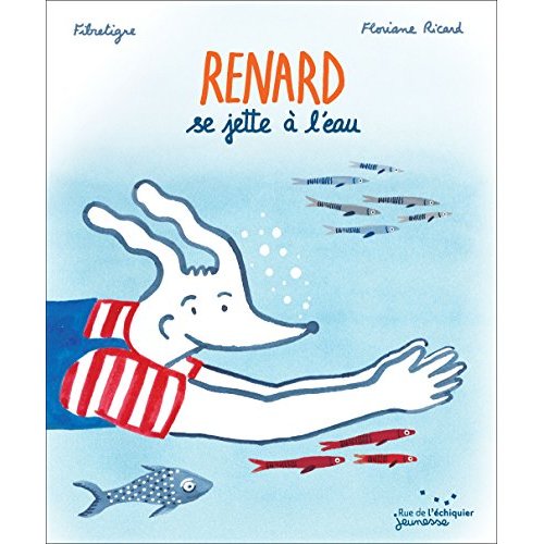 Renard se jette à l'eau