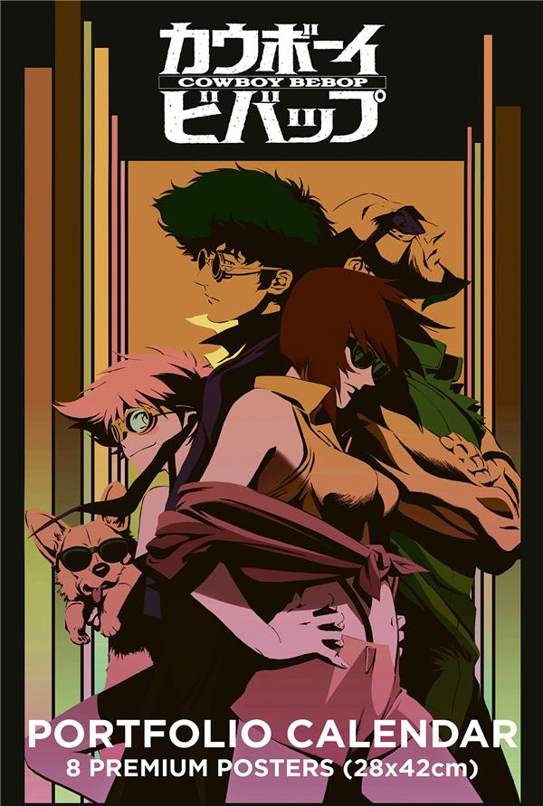 Portfolio calendar Cowboy Bebop. 8 premium posters, de janvier à décembre, Edition 2023, Edition bil