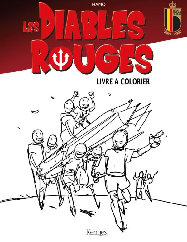 Les Diables Rouges. Livre de coloriage