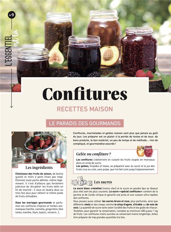 Confitures recettes maison. Le paradis des gourmands