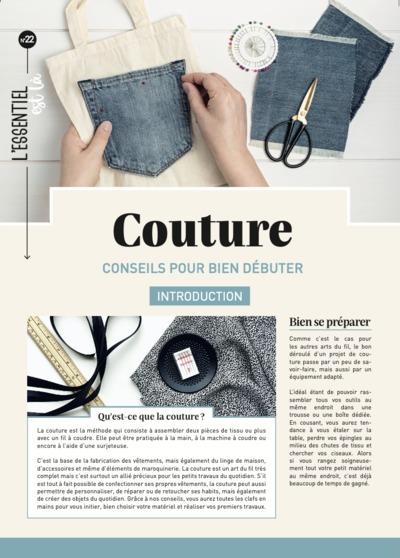 Couture. Conseils pour bien débuter